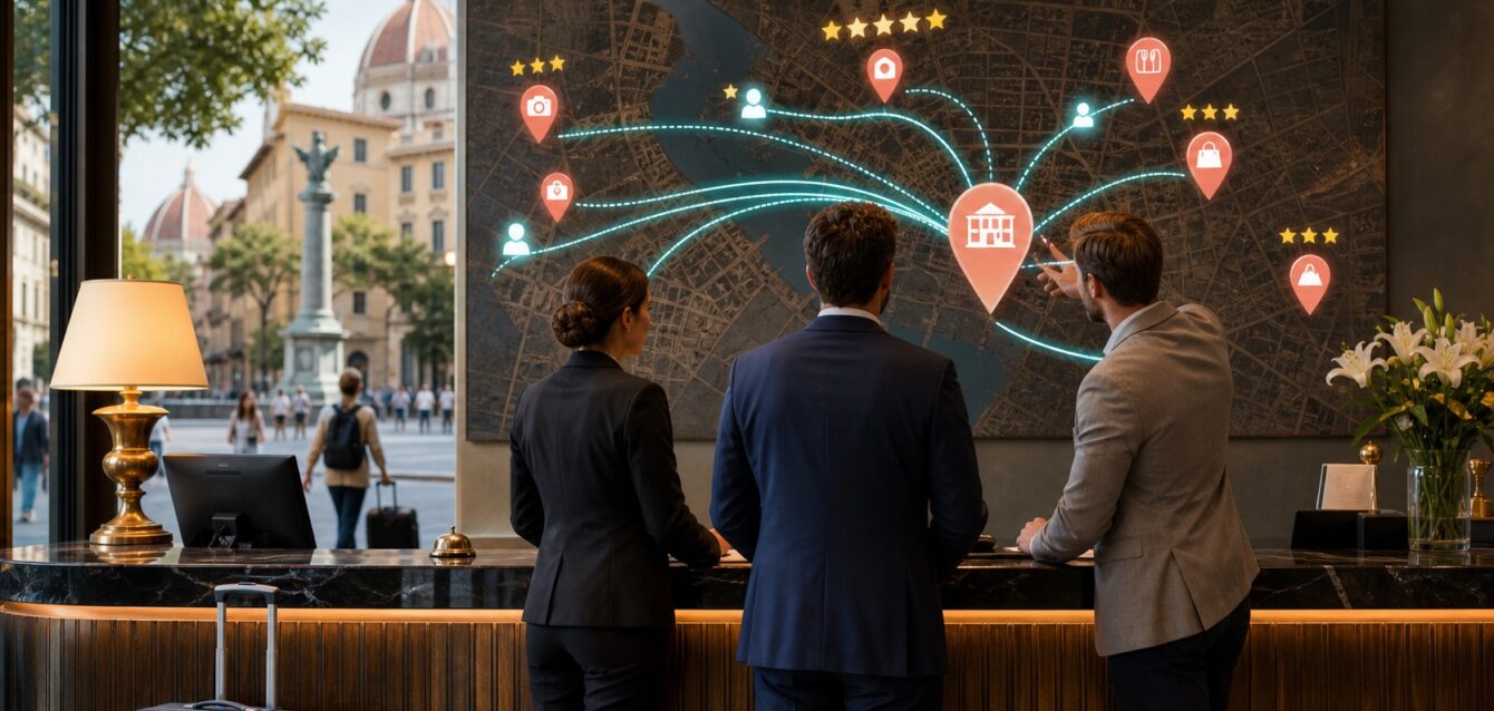 Google My Business per hotel: gestire bene il profilo che oggi si chiama Google Business Profile - immagine AI hospitality ottimizzata Google My Business per hotel: gestire bene il profilo che oggi si chiama Google Business Profile