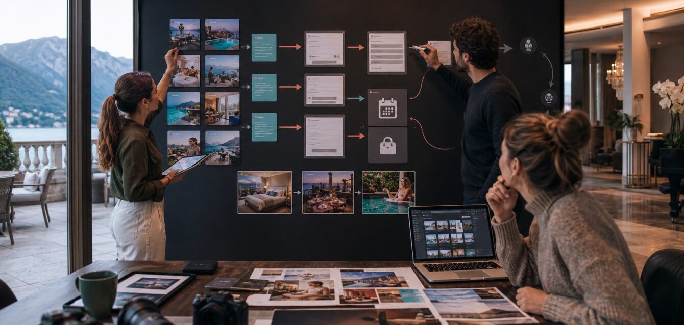 Social media marketing hotel: portare l'ispirazione verso una richiesta reale